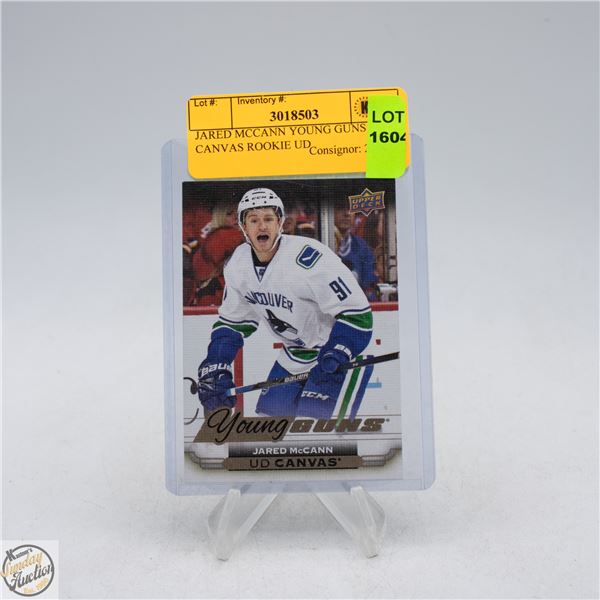 JARED MCCANN YOUNG GUNS CANVAS ROOKIE UD