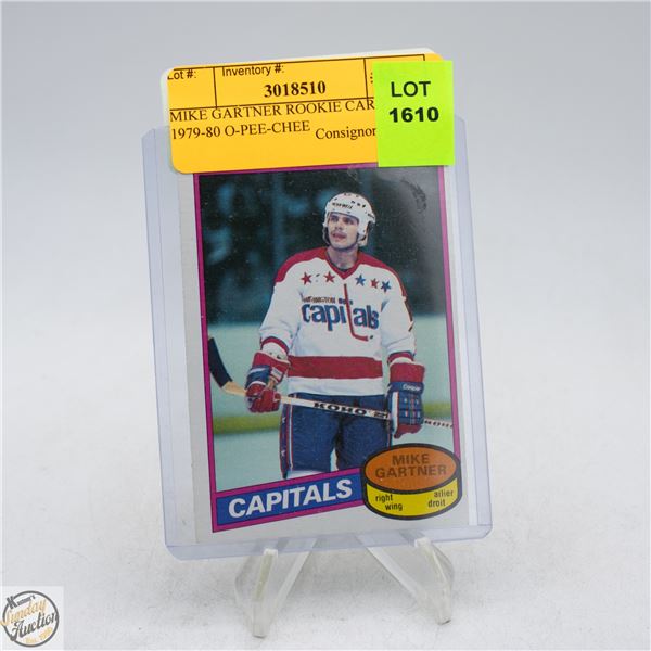 MIKE GARTNER ROOKIE CARD 1979-80 O-PEE-CHEE