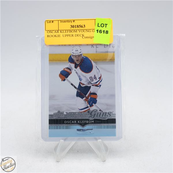 OSCAR KLEFBOM YOUNG GUNS ROOKIE  UPPER DECK