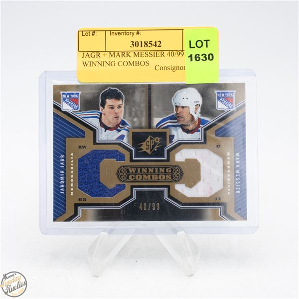 JAGR + MARK MESSIER 40/99 SPX WINNING COMBOS