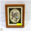 Image 1 : VINTAGE BIRD SHAWDOW BOX ART MADE WITH