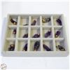 Image 1 : 15 GENUINE AMETHYST HAND WIRE WRAPPED PENDANTS IN