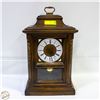 Image 1 : WOODEN MANTLE CLOCK ESTATE(NO GLASS ON CLOCK ARMS)
