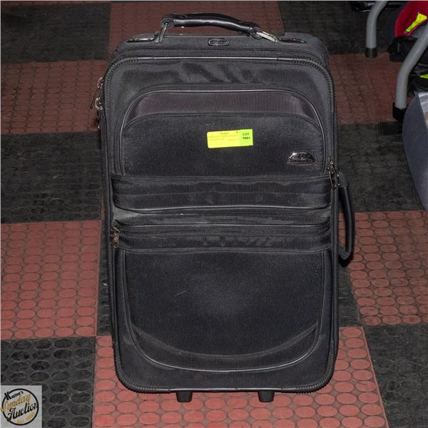 SAMSONAITE CARRY-ON SIZED BLACK SUITCASE