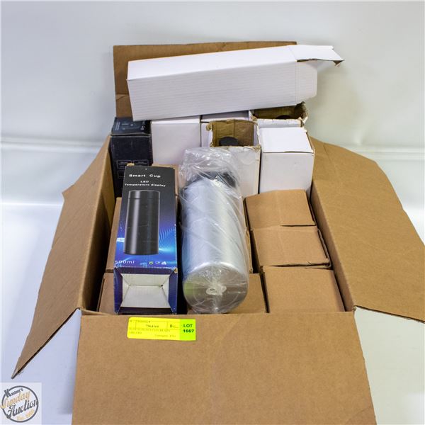 BOX OF SUBLIMATION READY TUMBLERS