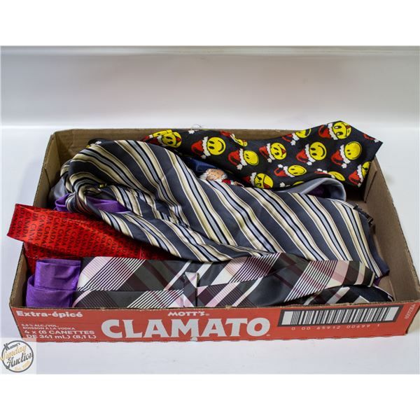 FLAT OF ASSORTED NECK TIES