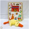 Image 1 : HANDMADE KNITTED DUCK PLUSHIE + CHILDRENS BIG