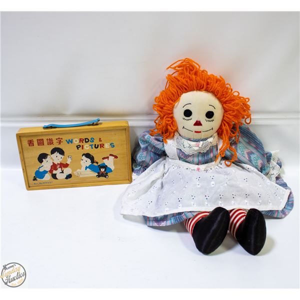 RAGGADY ANNE + WOODEN CASED VINTAGE WORDS &