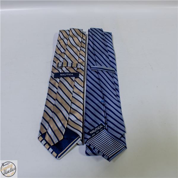 2 NAUTICA DESIGNER NECK TIES