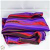 Image 1 : ESTATE NAVAJO THEMED PURPLE RED BLACK THROW