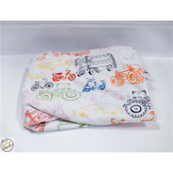 ESTATE TRACTOR FABRIC BED SHEET FULL SIZED