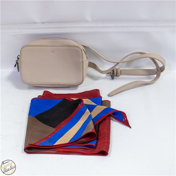LADIES WAIST BAG + SILK SCARF