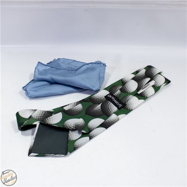 1995 RALPH MARTIN & CO. GOLF BALL NECK TIE +