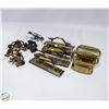 Image 1 : 2 SETS MATCHING BRASS DRAWER HANDLES + 2 MATCHING
