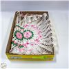 Image 1 : HANDMADE EMBROIDERED DOILIES
