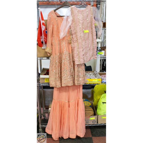 ESTATE TRADITIONAL OUTFIT LADIES SZ M + GIRLS SZ 2