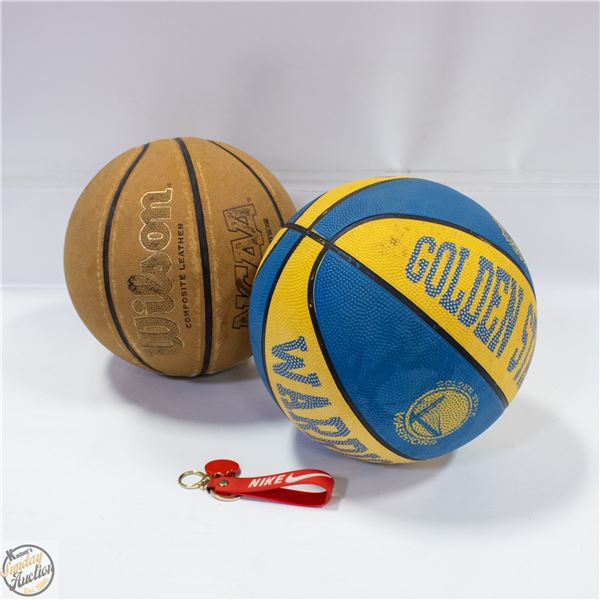 2 BASKETBALLS + NIKE BASKETBALL KEYCHAIN
