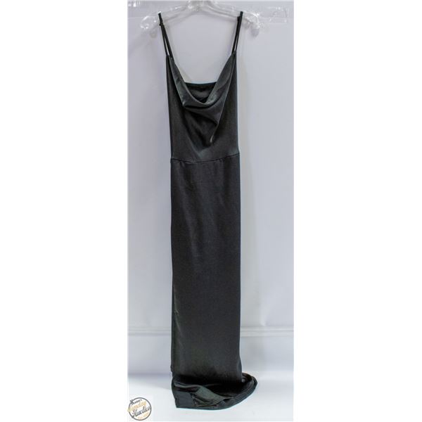 NEW W/TAGS SATIN DRESS LADIES SIZE 6 BLACK IN