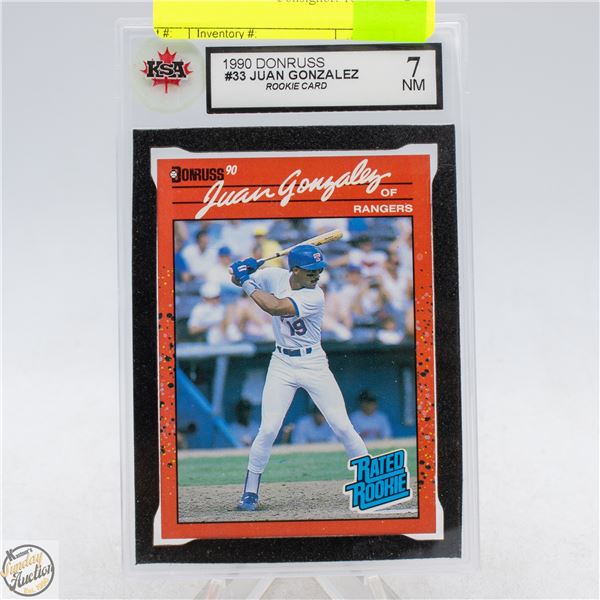 1990 – DUNRUSS – JUAN GONZALEZ #33