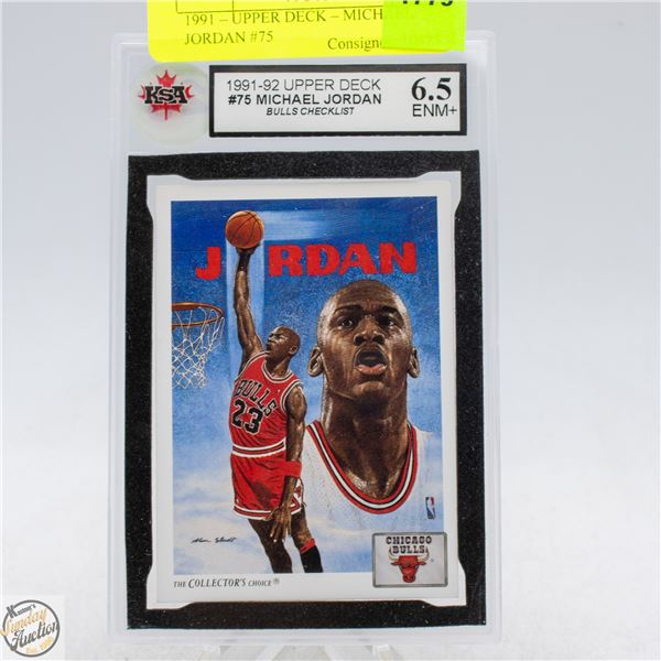 1991 – UPPER DECK – MICHAEL JORDAN #75