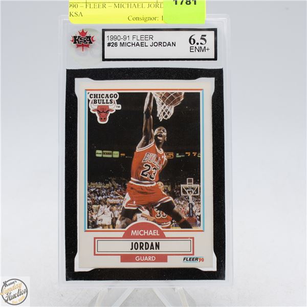1990 – FLEER – MICHAEL JORDAN #26 – KSA
