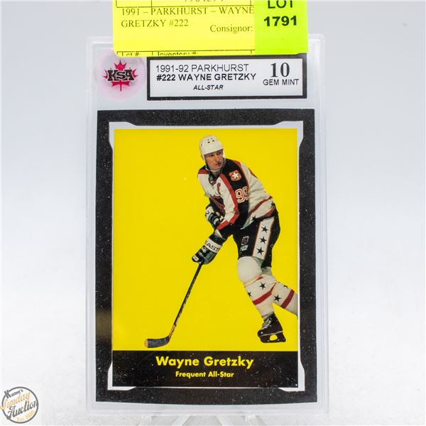1991 – PARKHURST – WAYNE GRETZKY #222