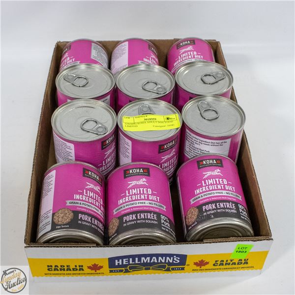 12X369G KOHA ADULT DOG FOOD LIMITED