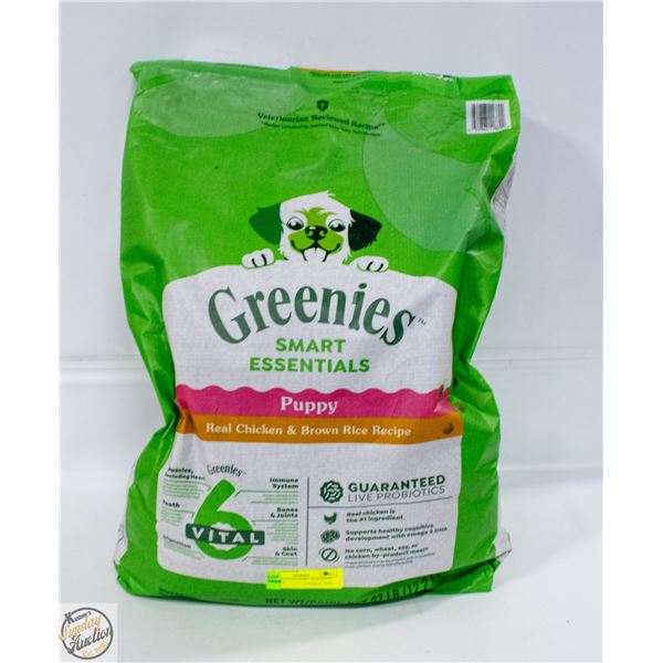 27LB GREENIES PUPPY DOG FOOD CHICKEN