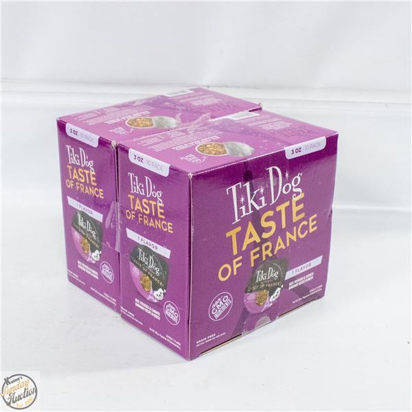 2X10 PACK BOXES TIKI DOG TASTE OF FRANCE