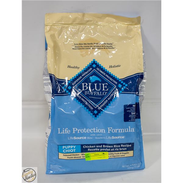 15LB BLUE BUFFALO PUPPY DOG FOOD