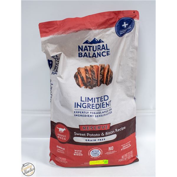 22LBS NATURAL BALANCE ADULT DOG FOOD