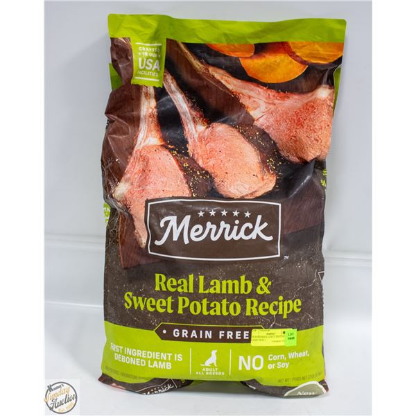22LB MERRICK ADULT DOG FOOD LAMB SWEET