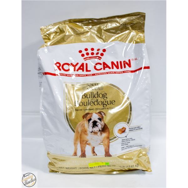 30LB ROYAL CANIN ADULT BULLDOG DOG FOOD-