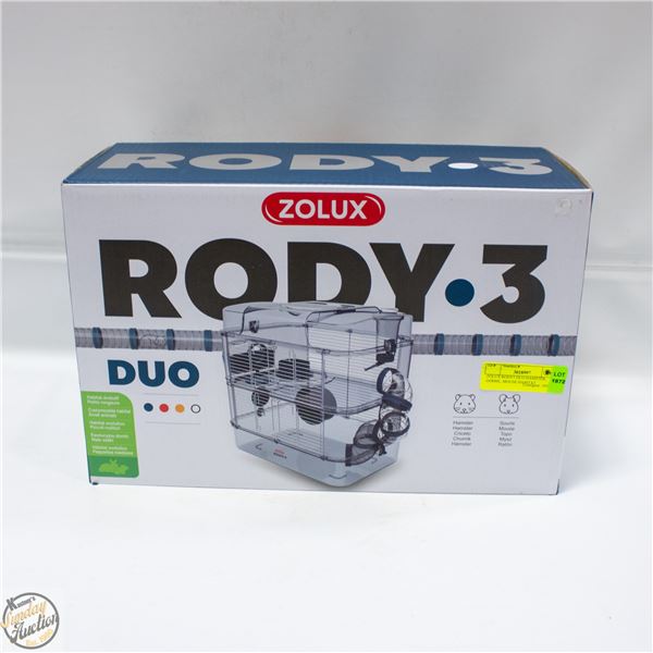 ZOLUX RODY3 DUO HAMSTER, GERBIL, MOUSE HABITAT