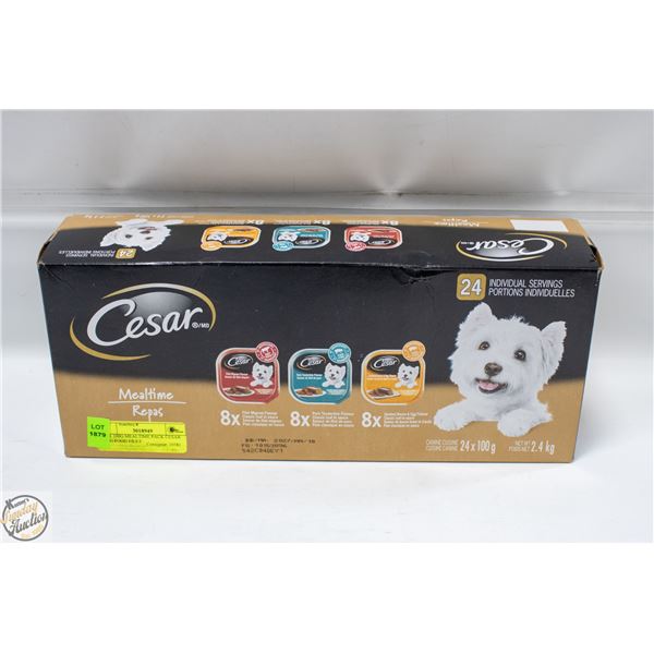 24 X 100G MEALTIME PACK CESAR DOG FOOD FILET