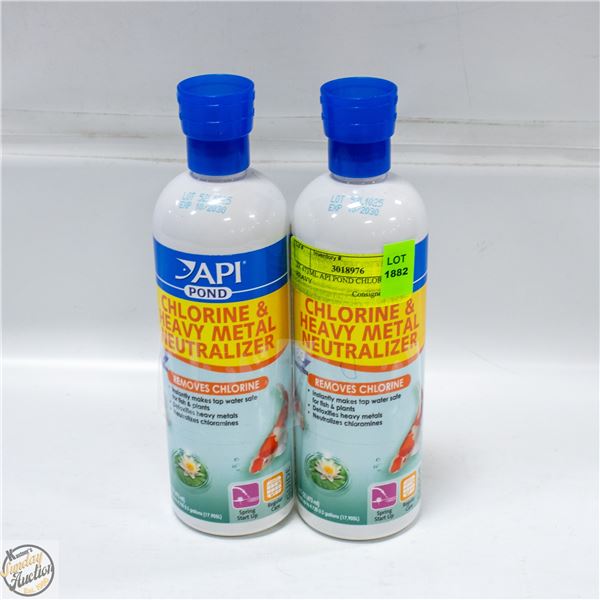 2X 473ML API POND CHLORINE & HEAVY
