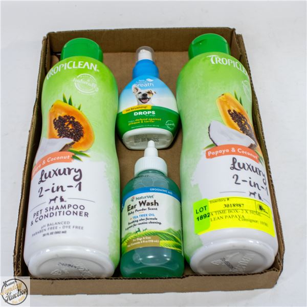 DOG SPA TIME BOX- 2 X 592ML TROPICLEAN PAPAYA