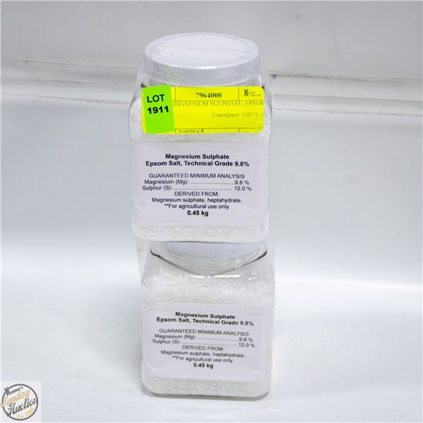 2 PK MAGNESIUM SULPHATE. EPSOM SALT.