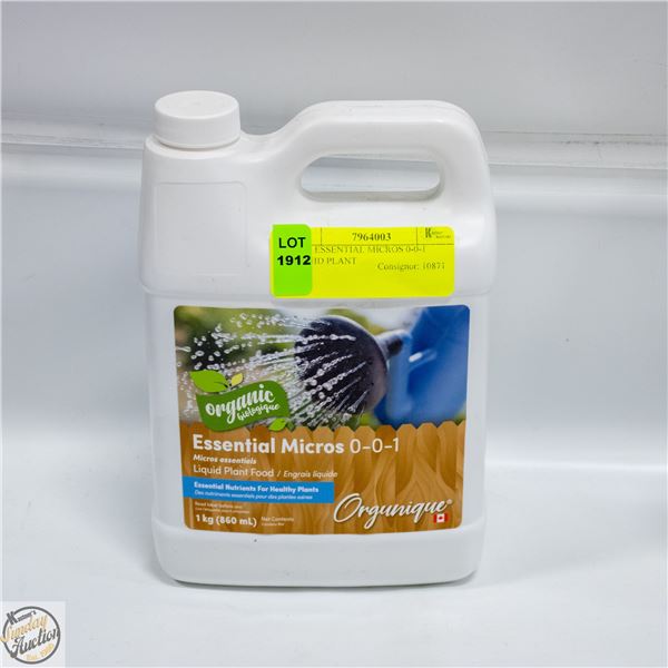 1 KG ESSENTIAL MICROS 0-0-1 LIQUID PLANT