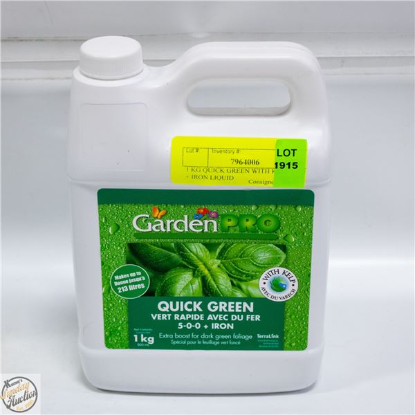 1 KG QUICK GREEN WITH KELP 5-0-0 + IRON LIQUID
