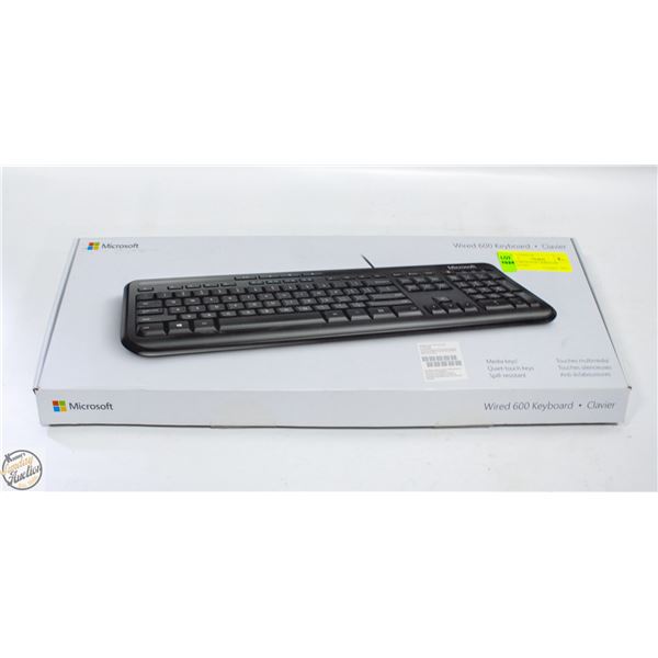 USED MICROSOFT WIRED 600 KEYBOARD