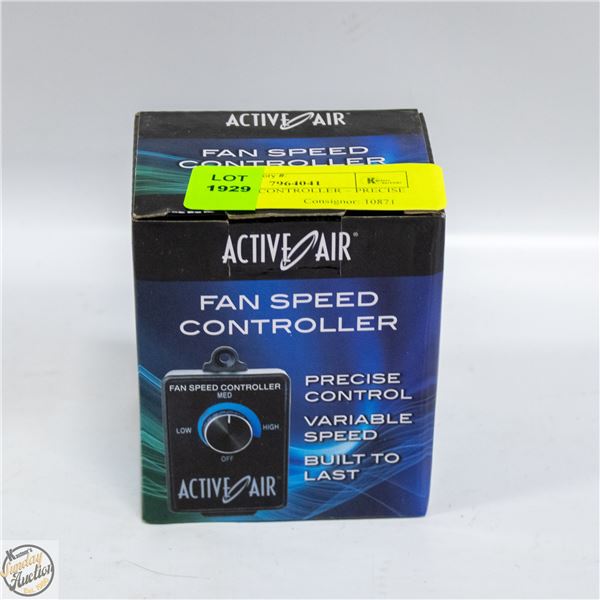 FAN SPEED CONTROLLER – PRECISE CONTROL