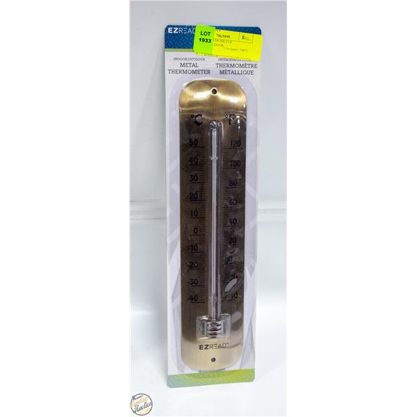 METAL THERMOMETER INDOOR/OUTDOOR.