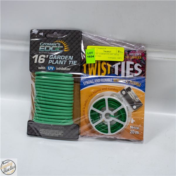 16’ & 66’ GARDEN PLANT TIE & TWIST TIES