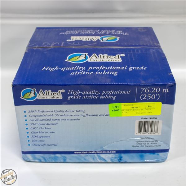 250’ AIRLINE TUBING 3/16” INNER DIAMETER