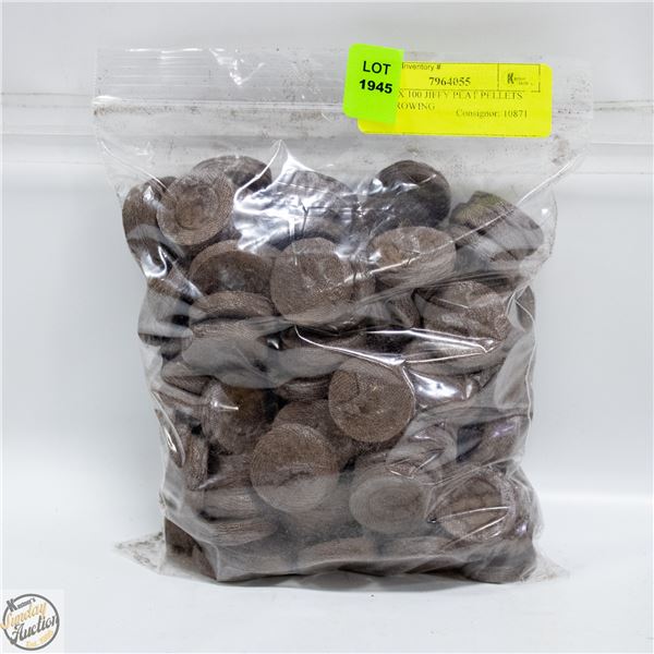APPROX 100 JIFFY PEAT PELLETS FOR GROWING