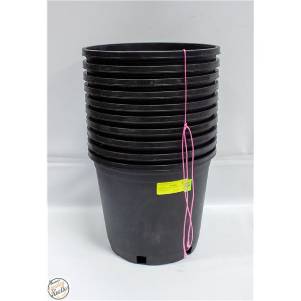 NEW 10 @ 3 GALLON MONDI HARD NURSERY POT