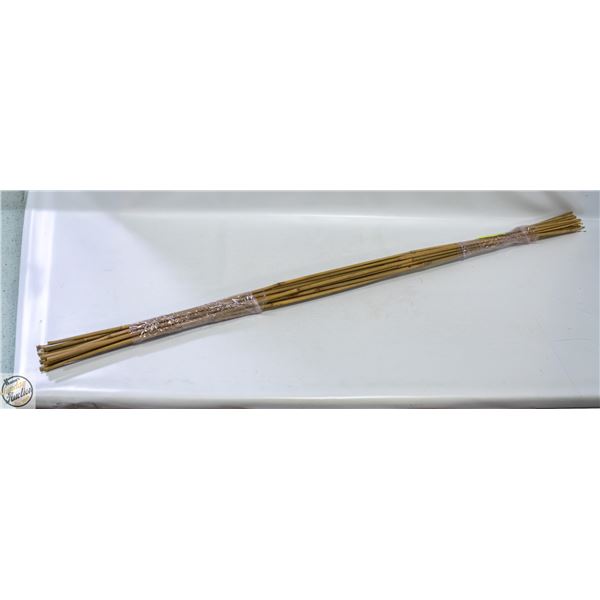 15 PER PKG 4’ BAMBOO PLANT STAKES