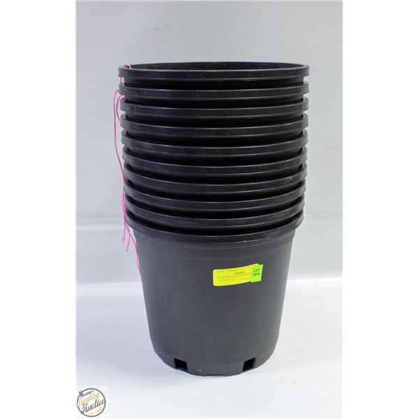NEW 10 @ 3 GALLON MONDI HARD NURSERY POT