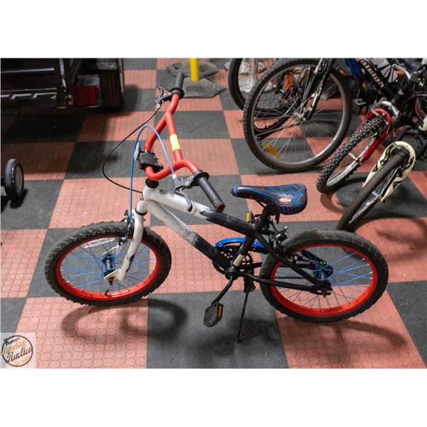 HUFFY 18" WHITE AND BLACK BIKE